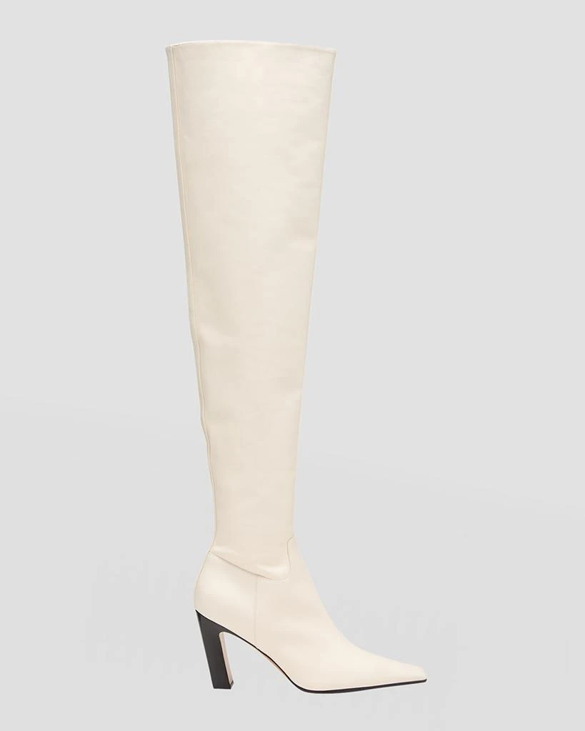 Khaite Marfa Calfskin Over-The-Knee Boots 1