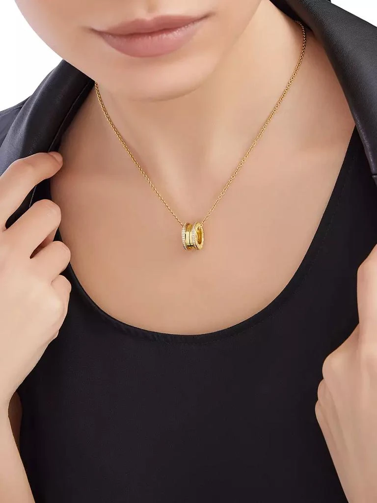 BVLGARI B.Zero1 18K Yellow Gold & 0.41 TCW Diamond Pendant Necklace 3
