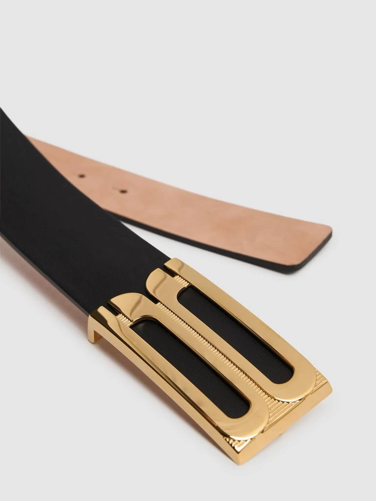 Victoria Beckham Jumbo Frame Smooth Leather Belt 2