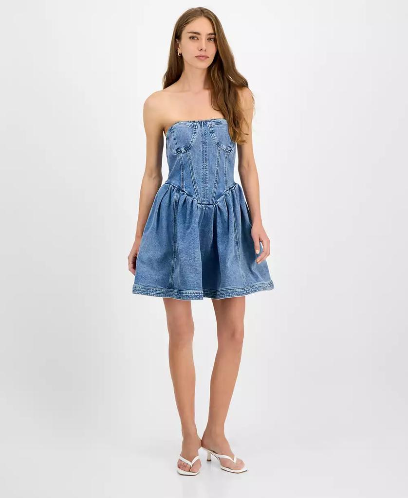 Steve Madden Women's Rina Strapless Corset Dress