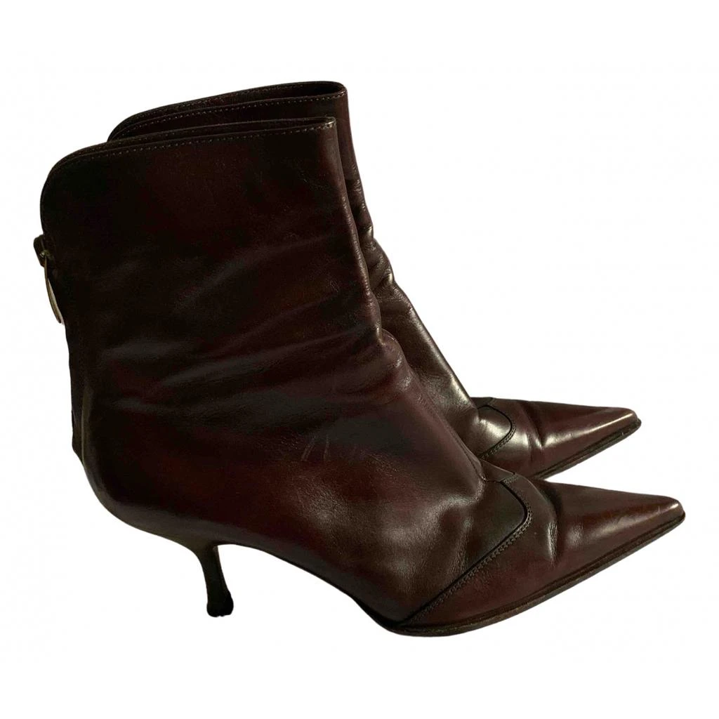 Sergio Rossi Sergio Rossi Leather biker boots 1