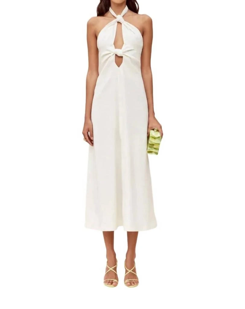 Cult Gaia Susana Midi Dress In Off White 1