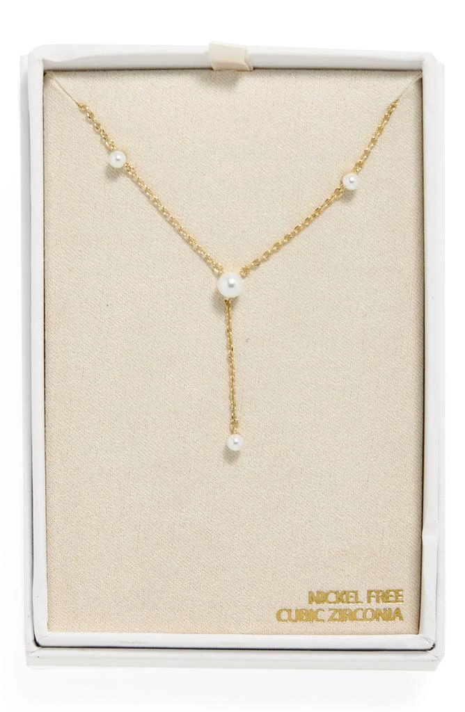 Nordstrom Faux Pearl Station Y-Necklace