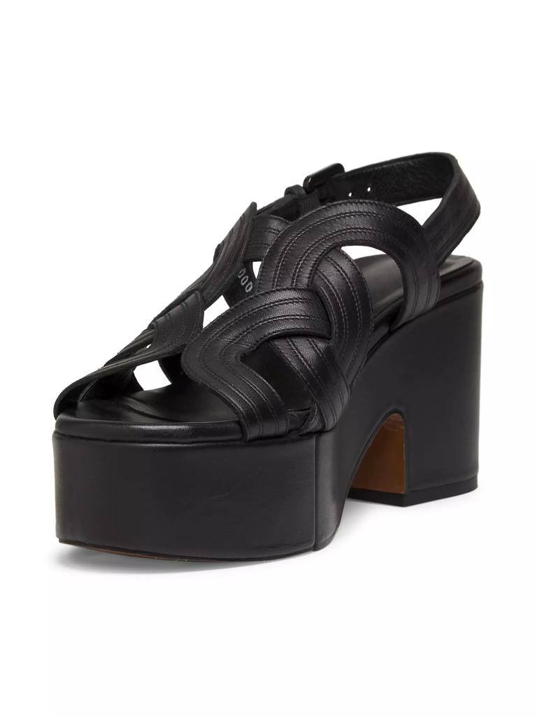 Clergerie Chou 85MM Leather Platform Sandals