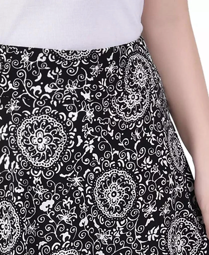NY Collection Petite Wide Waisted Knee Length Skirt 4