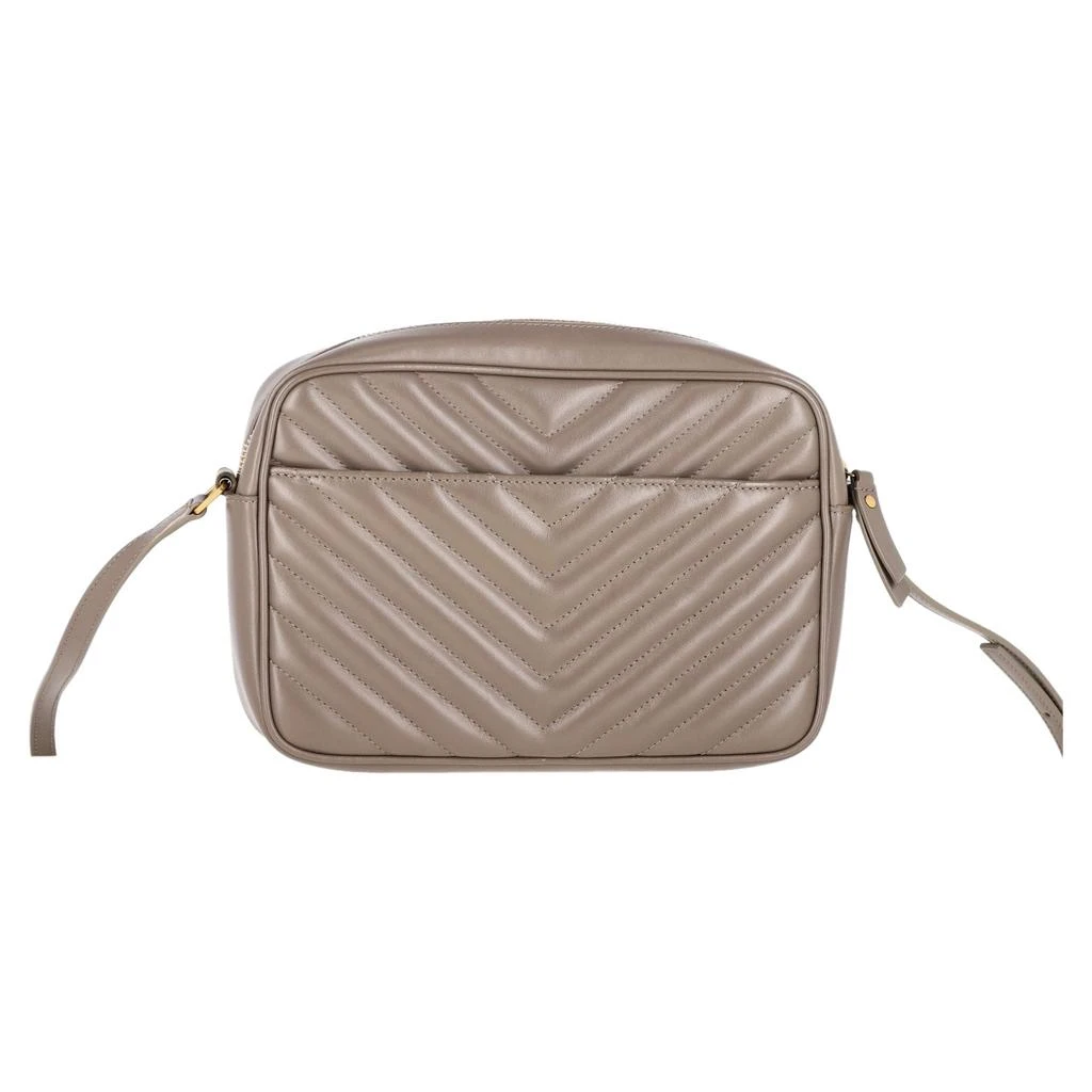 Yves Saint Laurent Lou Camera Shoulder Bag in Beige Calfskin Leather 2
