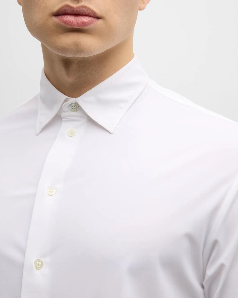 Emporio Armani Men's Slim Fit Nylon-Stretch Sport Shirt 6