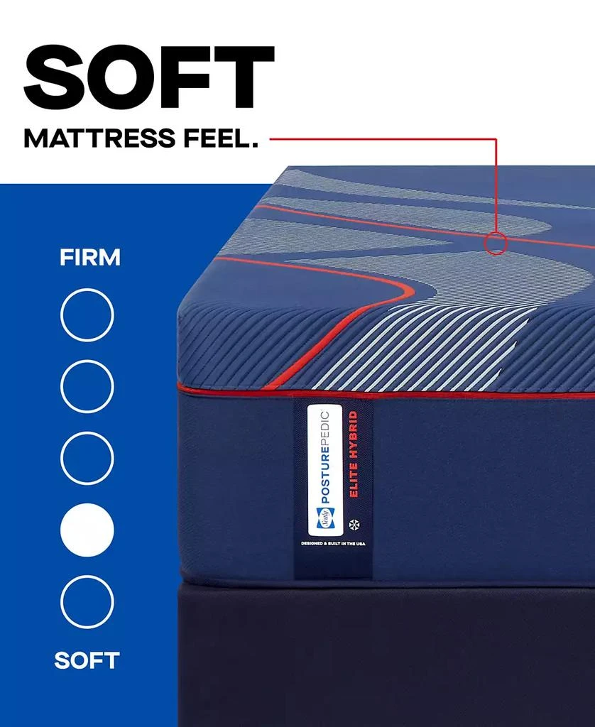 Sealy Posturepedic Elite Brenham II 14" Soft Hybrid Tight Top Mattress Collection 7