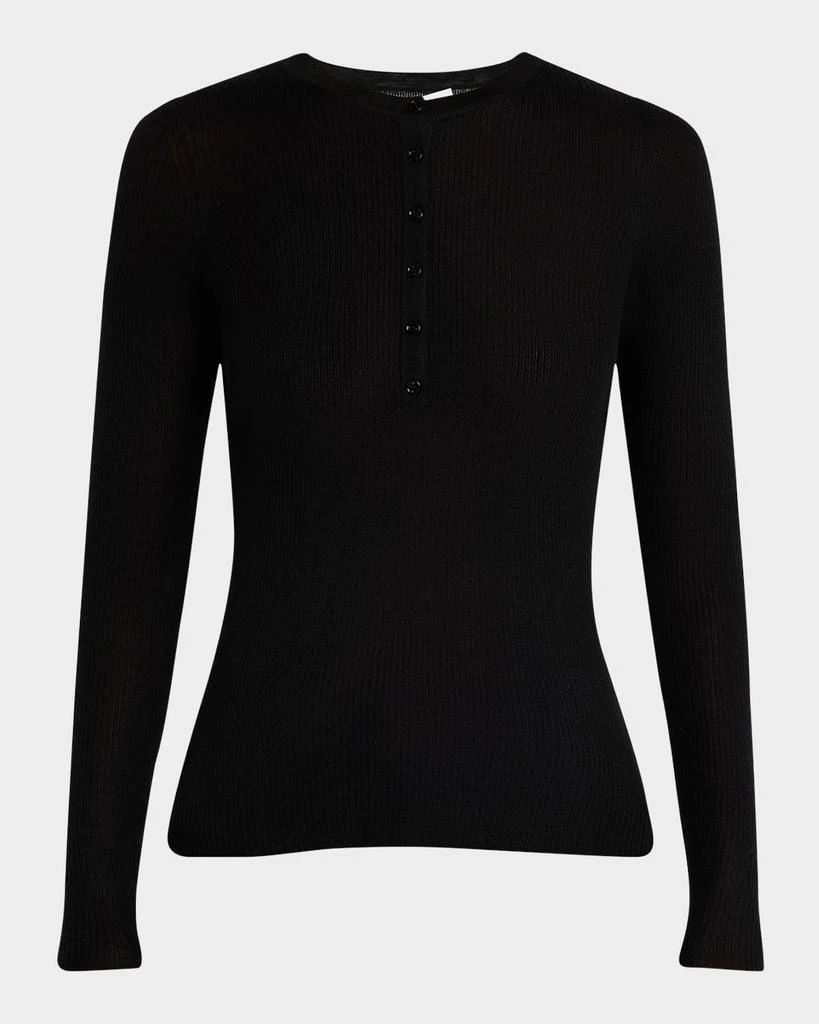 Gabriela Hearst Julian Cashmere Henley Sweater 1