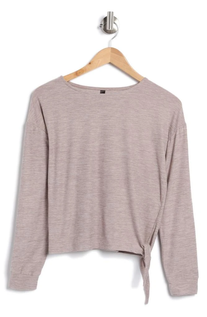 KYODAN Long Sleeve Side Tie Moss Jersey Top 3