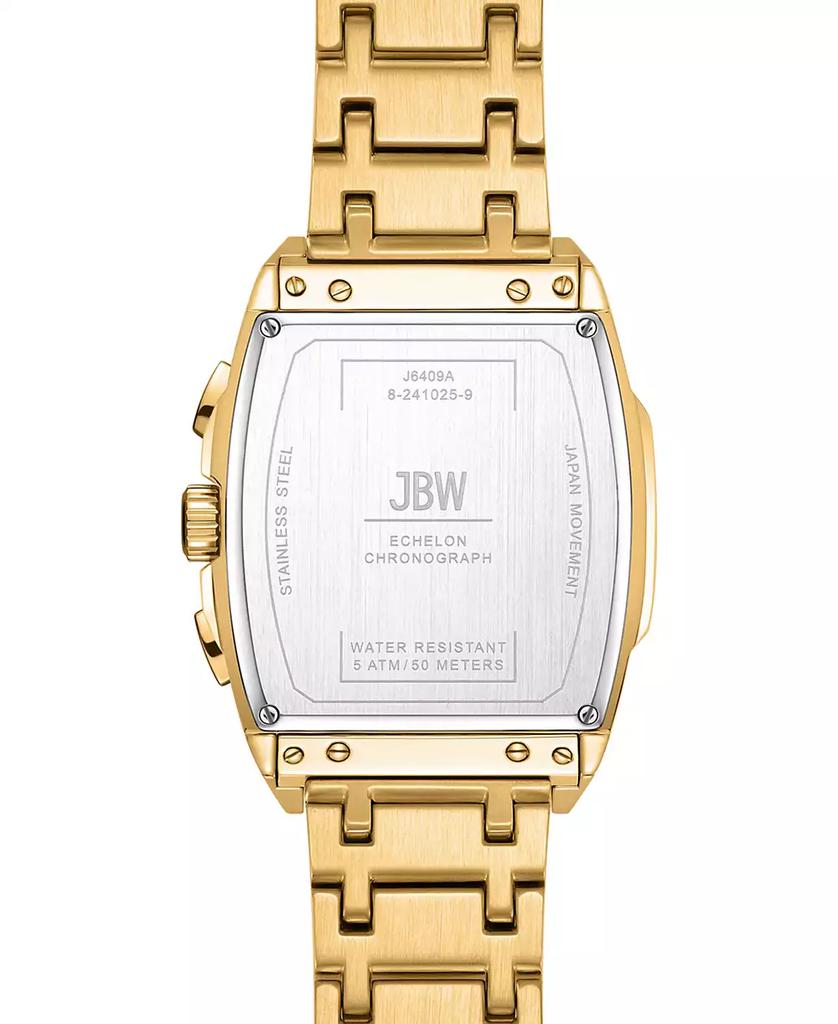 Jbw Men's Echelon Diamond Gold-Plated Stainless-Steel Watch