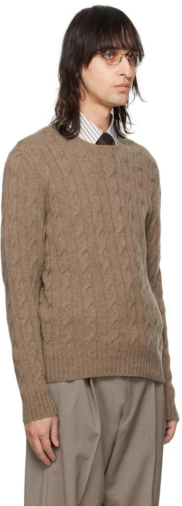 Ralph Lauren Purple Label Taupe 'The Iconic' Sweater 4