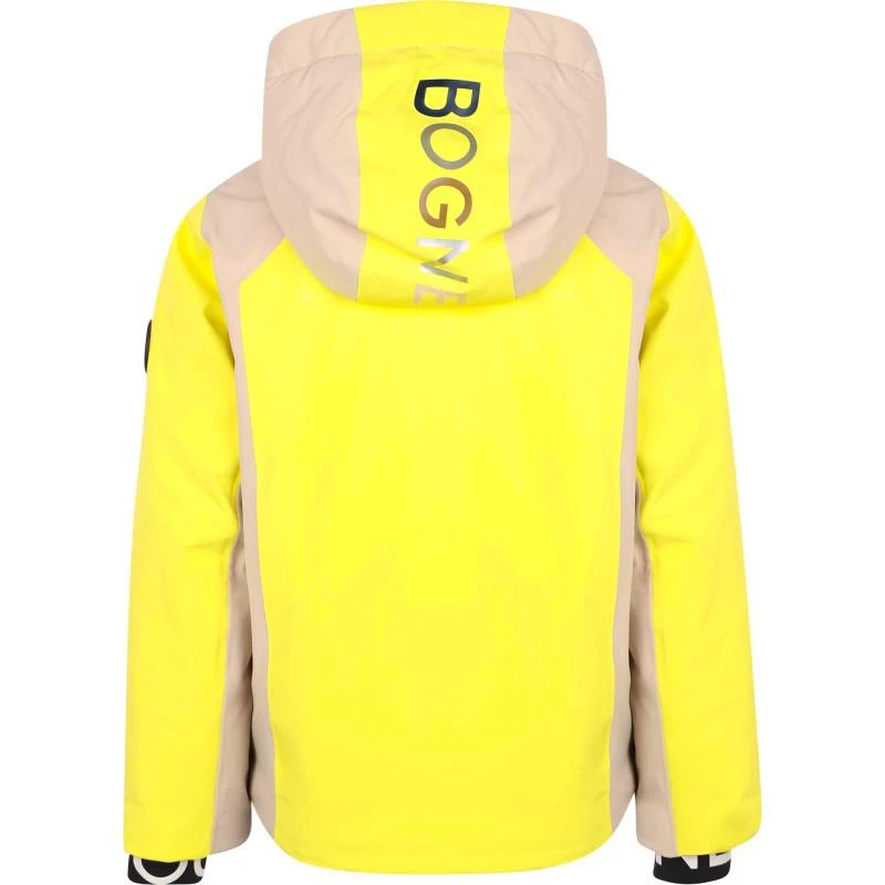 Bogner Kids Kids ski jacket vico in yellow and beige 2