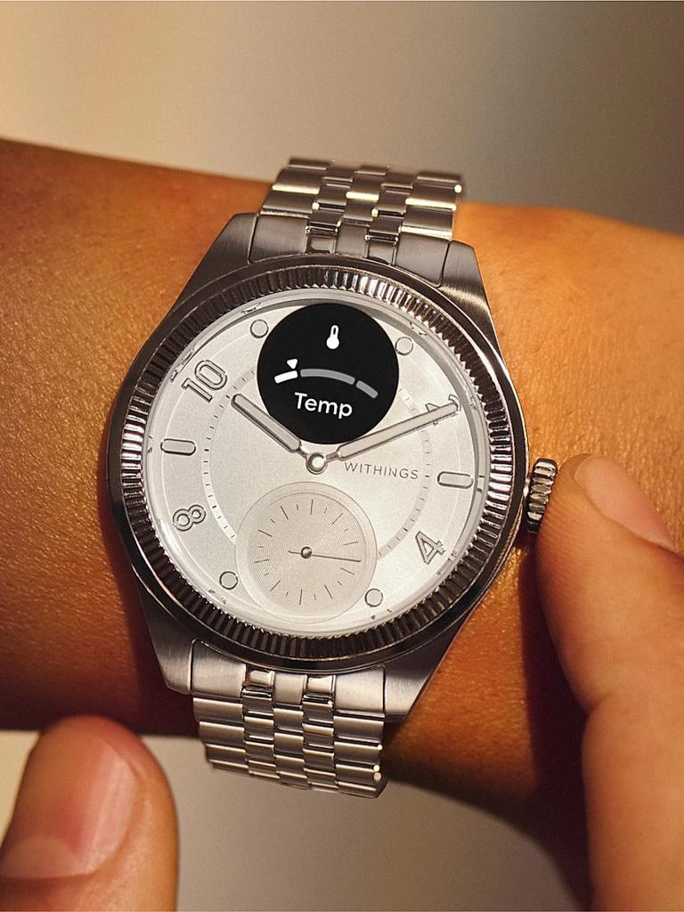 Withings Scanwatch Nova Brilliant Premium Heart Health Hybrid Smartwatch 39MM 7