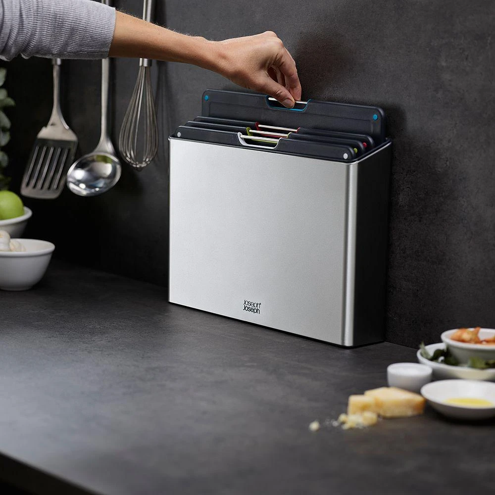 Joseph Joseph Folio Steel Chopping Boards, 4-Piece Set 4