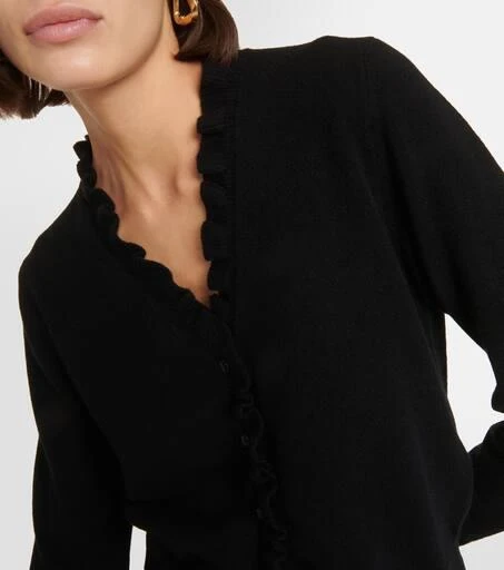 Jardin des Orangers Ruffled cashmere and wool cardigan 4