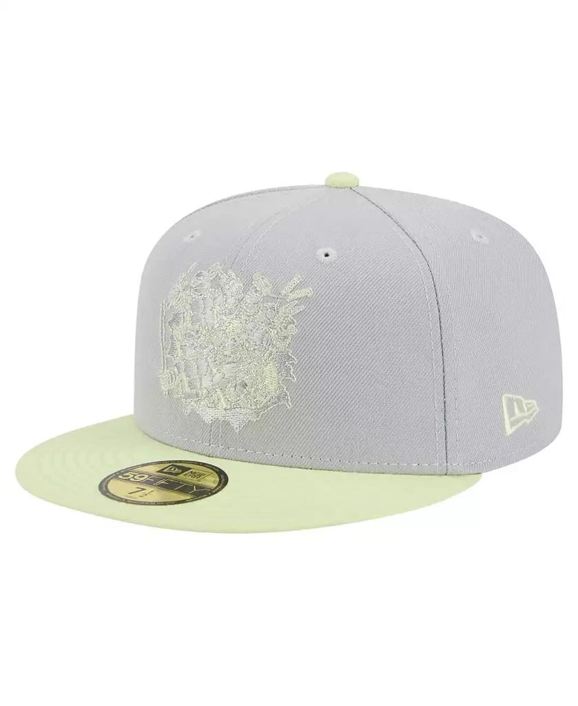 New Era Men's Gray/Light Green Teenage Mutant Ninja Turtles Two-Tone Color Pack 59FIFTY Fitted Hat 1