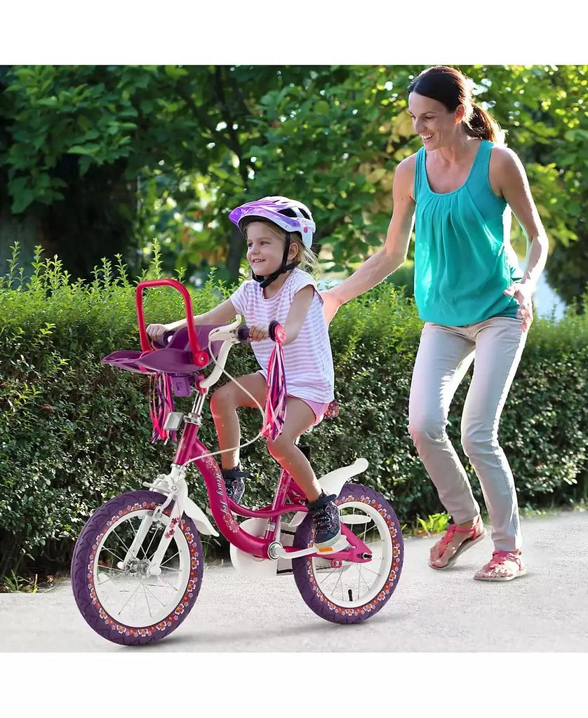 Mecale 14 Inch Kids Bike with Doll Seat and Removable Training Wheels 3