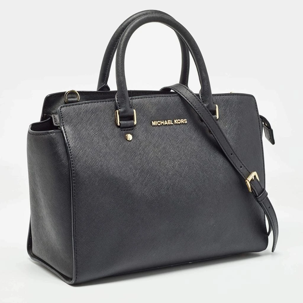 Michael Kors MICHAEL Michael Kors Black Saffiano Leather Large Selma Satchel 3