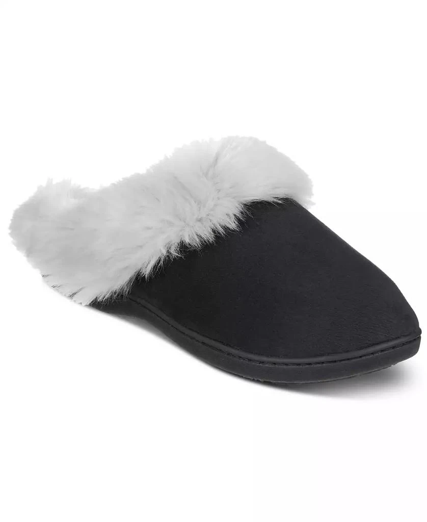 Isotoner Signature Women
s Velour Valerie Comfort Hoodback Slippers 10