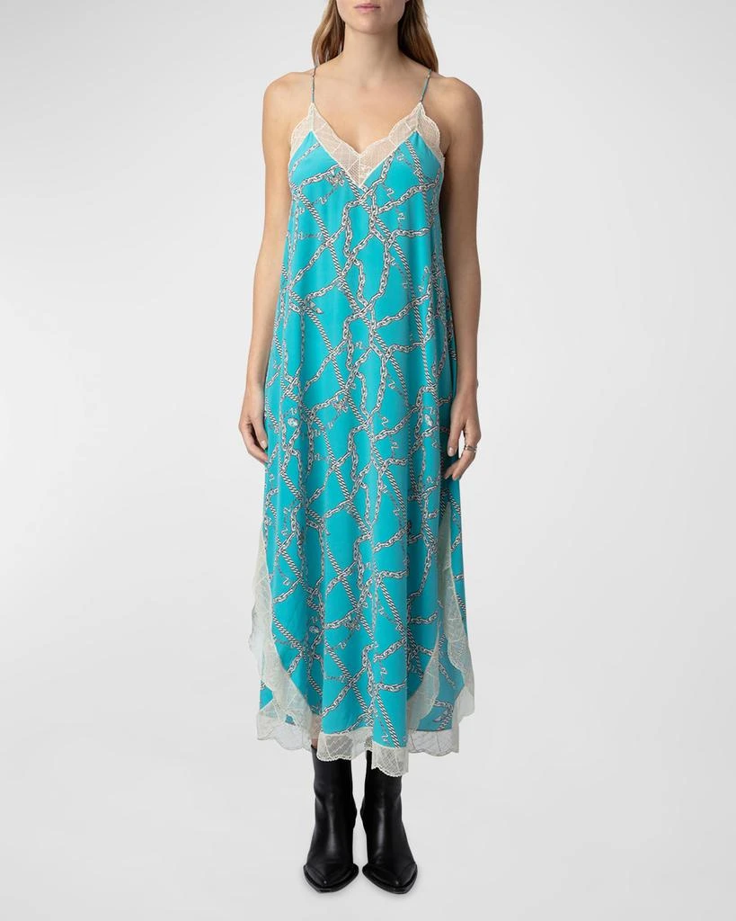ZADIG & VOLTAIRE Ristyl Chain Silk Slip Dress 2
