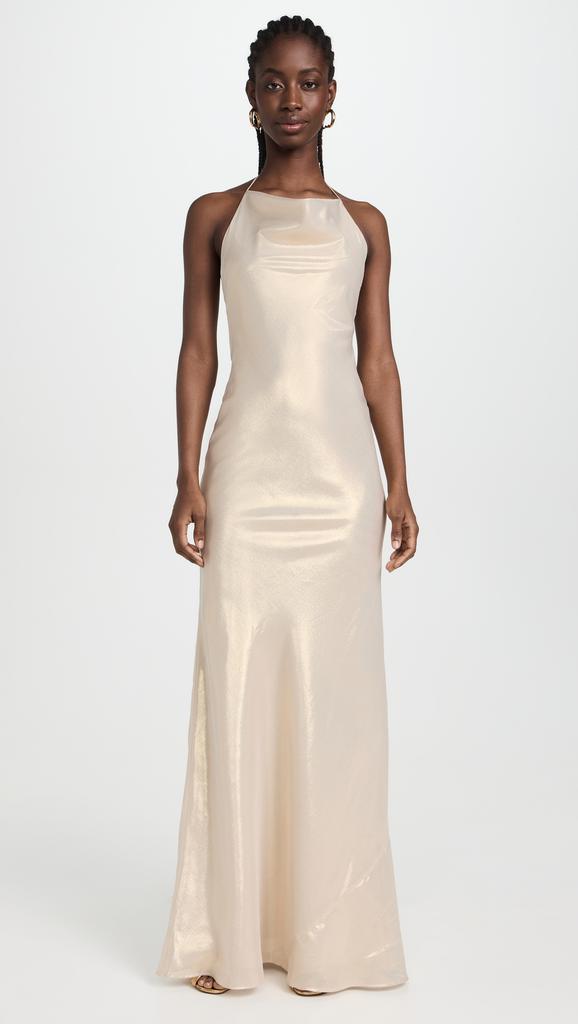 Sergio Hudson Cowl Slip Gown with Low Back