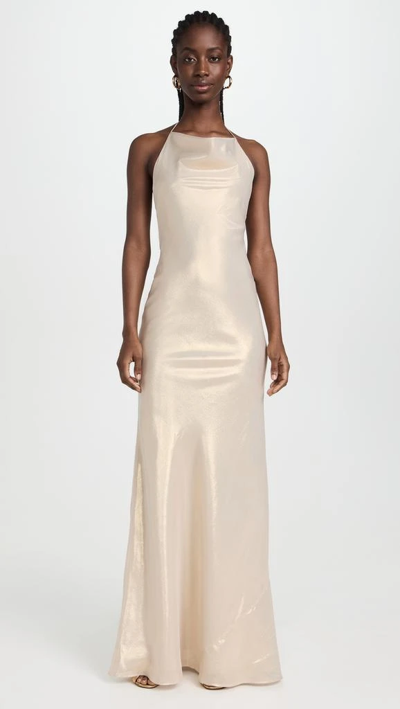 Sergio Hudson Cowl Slip Gown with Low Back 1