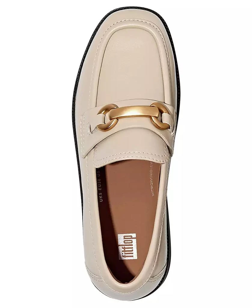 FitFlop Women's F-Luma Chunky Snaffle Leather Demi-Wedge Loafers 3