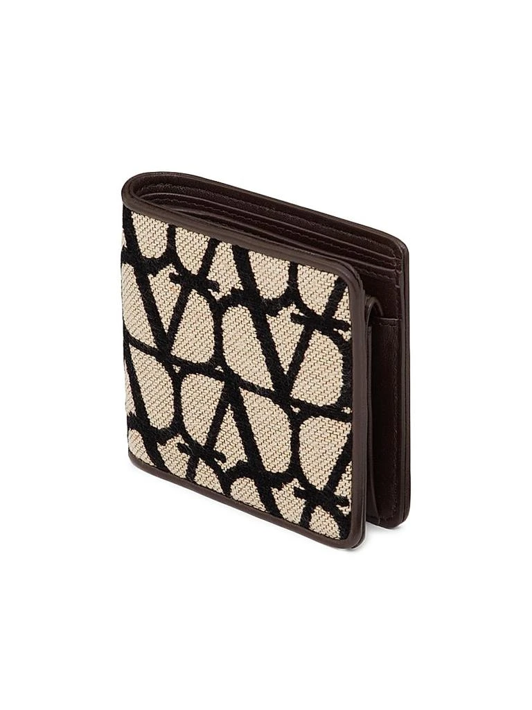 Valentino Toile Iconographe Wallet with Leather Details 2