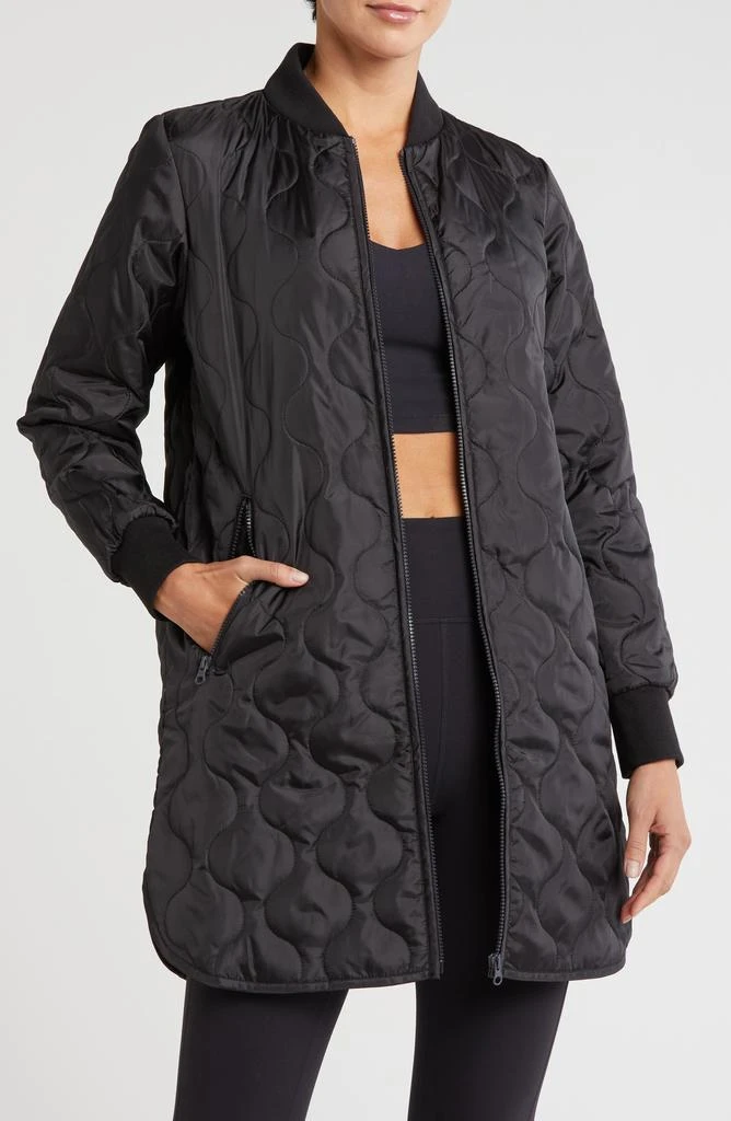 Zella Longline Quilted Jacket 1