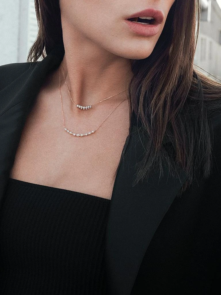 Hearts On Fire Aerial Dewdrop 18K White Gold 
1.50 TCW Diamond Medium Pendant Necklace 2