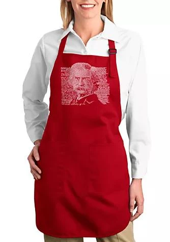 LA Pop Art Pop Art Full Length Word Art Apron   Mark Twain 1