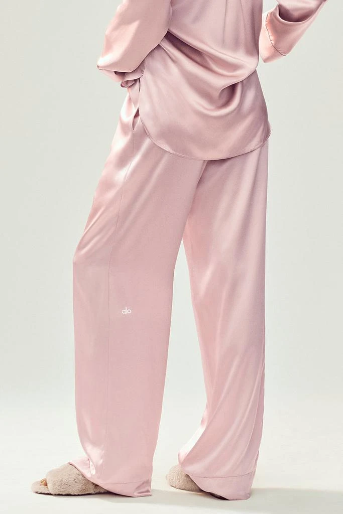 Alo Silk Luminous Pant (Long) - Pink Champagne 2