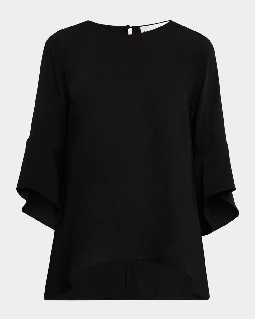 Caroline Rose Julia Bell-Sleeve Crepe Tunic 1