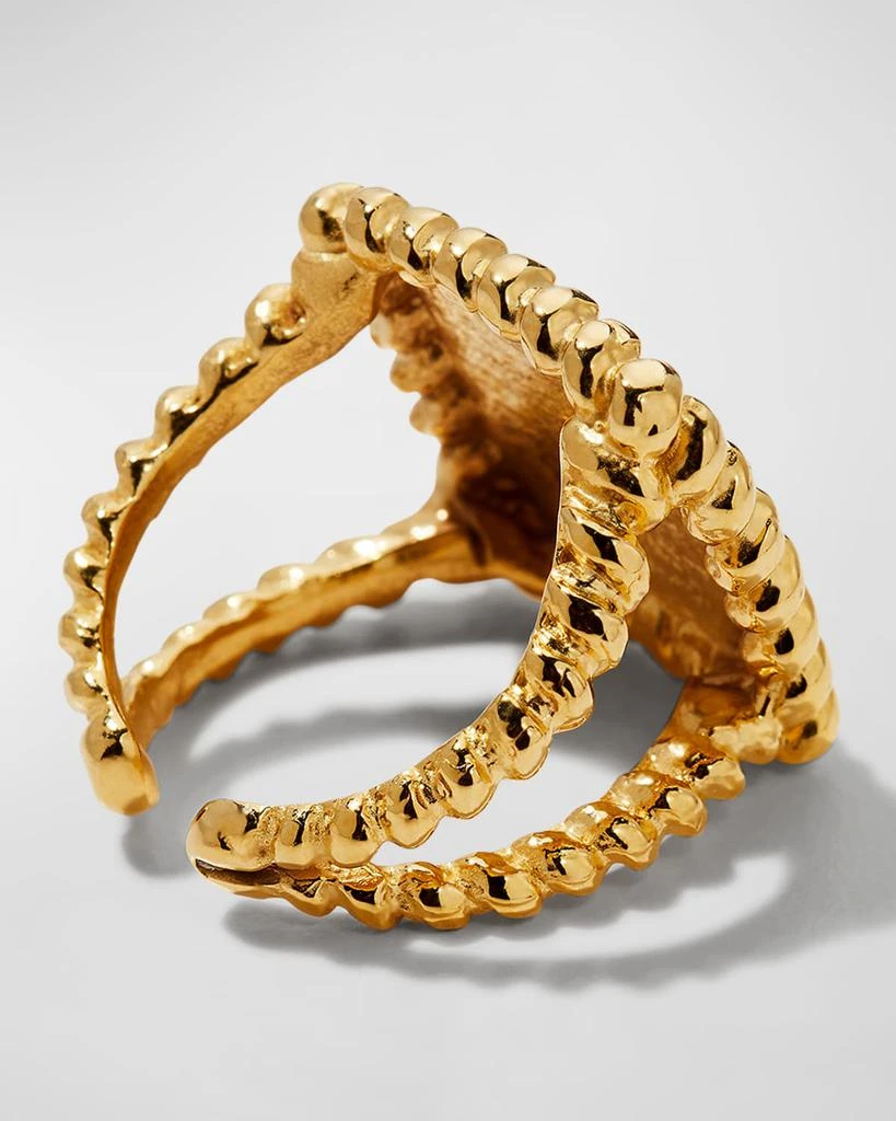 Devon Leigh Textured Adjustable Ring 4