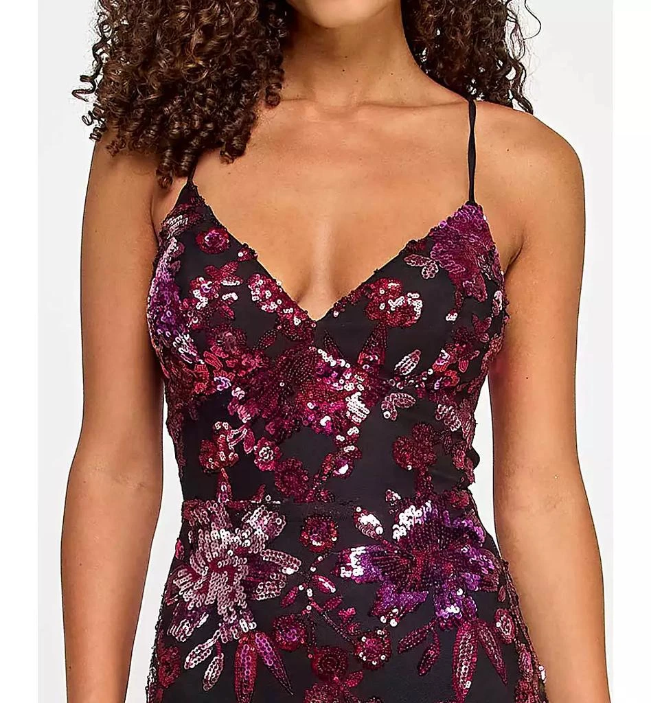 City Studios Juniors
 Sequin Embellished V-Neck Sleeveless Gown, Created for Macy
s 3