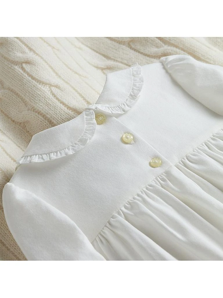 Ralph Lauren Baby Girl's Smocked Organic Cotton Onesie 6