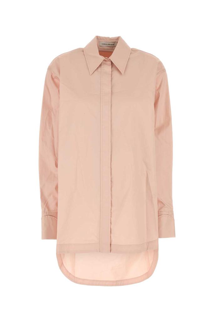 CAMILLA AND MARC Pastel Pink Poplin Porte Oversize Shirt
