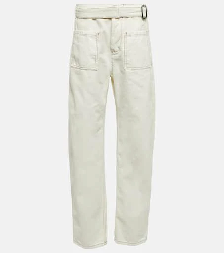 ETRO Low-rise straight cotton canvas pants 1
