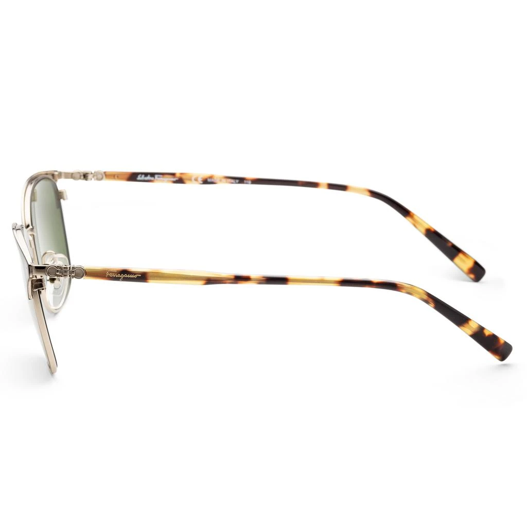 Salvatore Ferragamo Ferragamo Men's 54mm Black and Shiny Gold Sunglasses 2