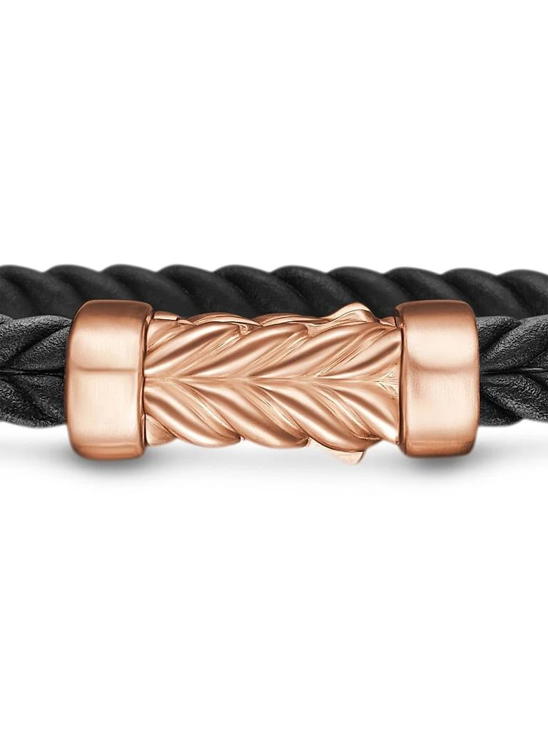 David Yurman Chevron Bracelet in Black Rubber 6