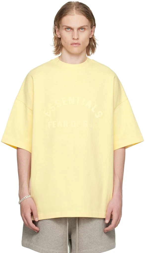 Fear of God ESSENTIALS Yellow Crewneck T-Shirt 1