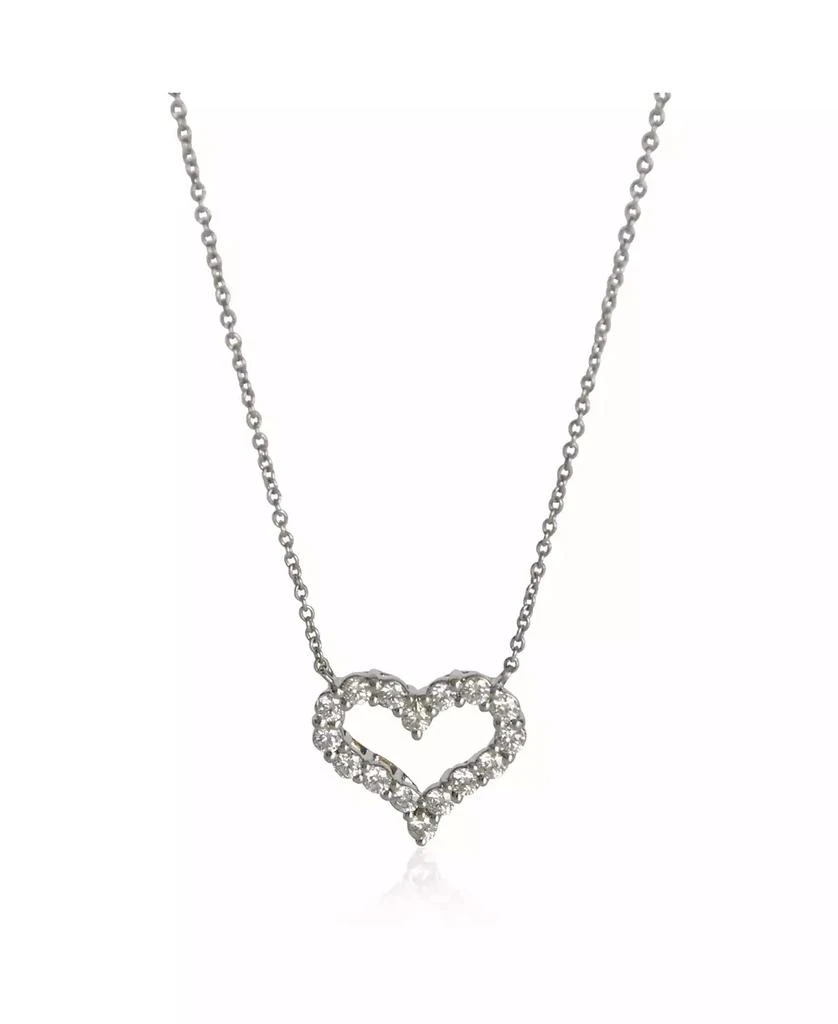 Pre-Owned Tiffany & Co Platinum Diamond Heart Pendant