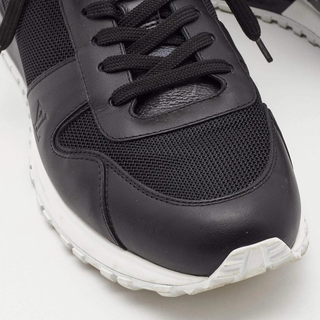 Louis Vuitton Louis Vuitton Black Monogram Canvas and Mesh Run Away Lace Up Sneakers Size 41.5 8
