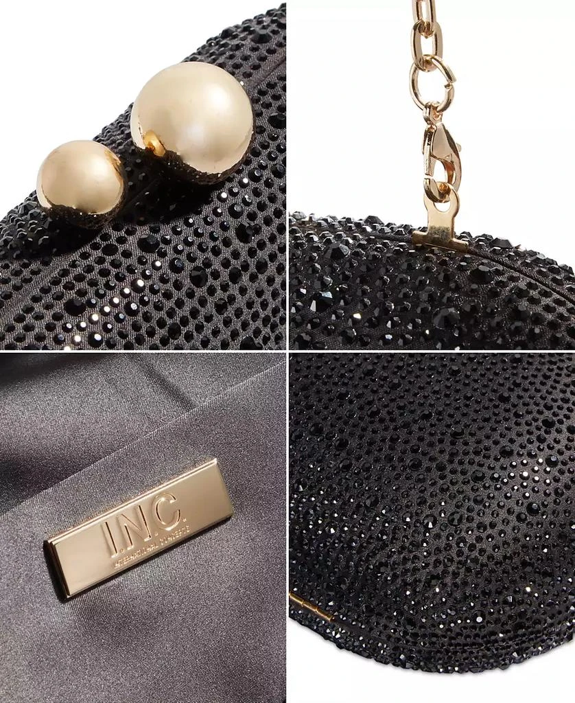 INC International Satin Microstone Small Clutch, Created for Macy's 5