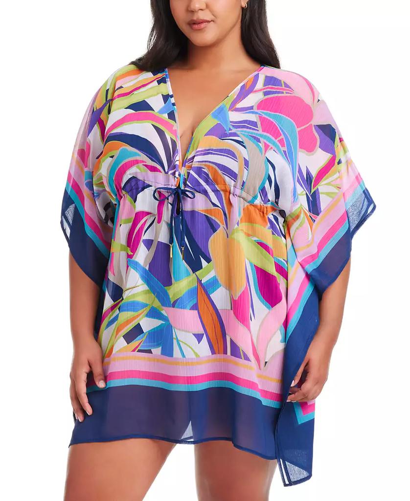 Bleu Rod Beattie Bleu Rod Beattie Plus Size Living Color Caftan Cover-Up