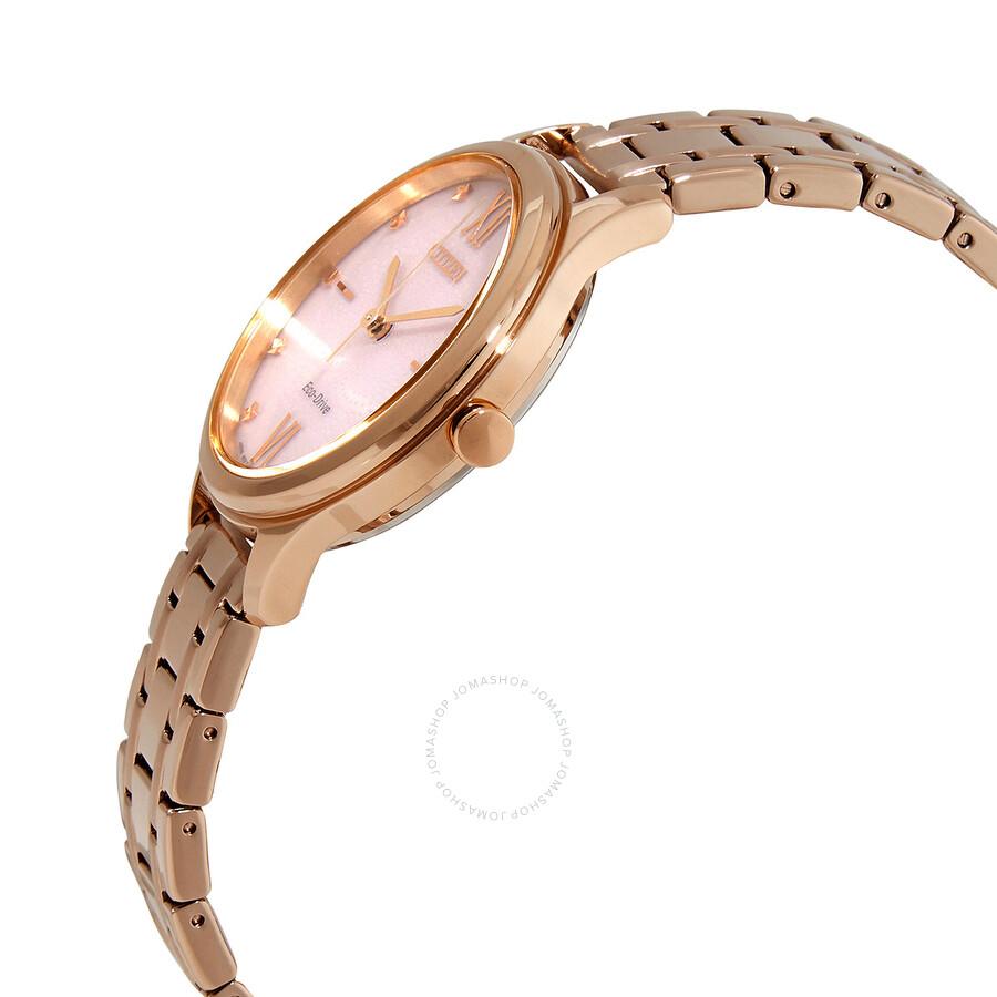 Citizen Eco-Drive Pink Dial Ladies Watch EM0503-75X