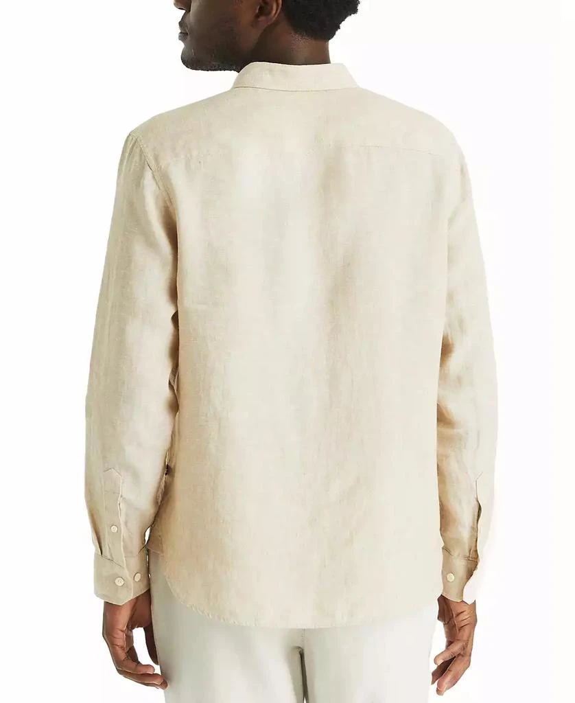 Nautica Men's Linen Solid-Color Classic-Fit Long-Sleeve Shirt 2
