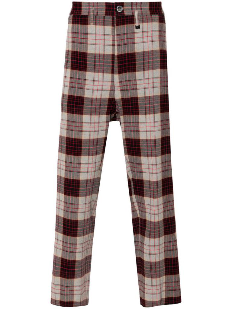 Shop Vivienne Westwood Ray Checked Trousers on Sale at