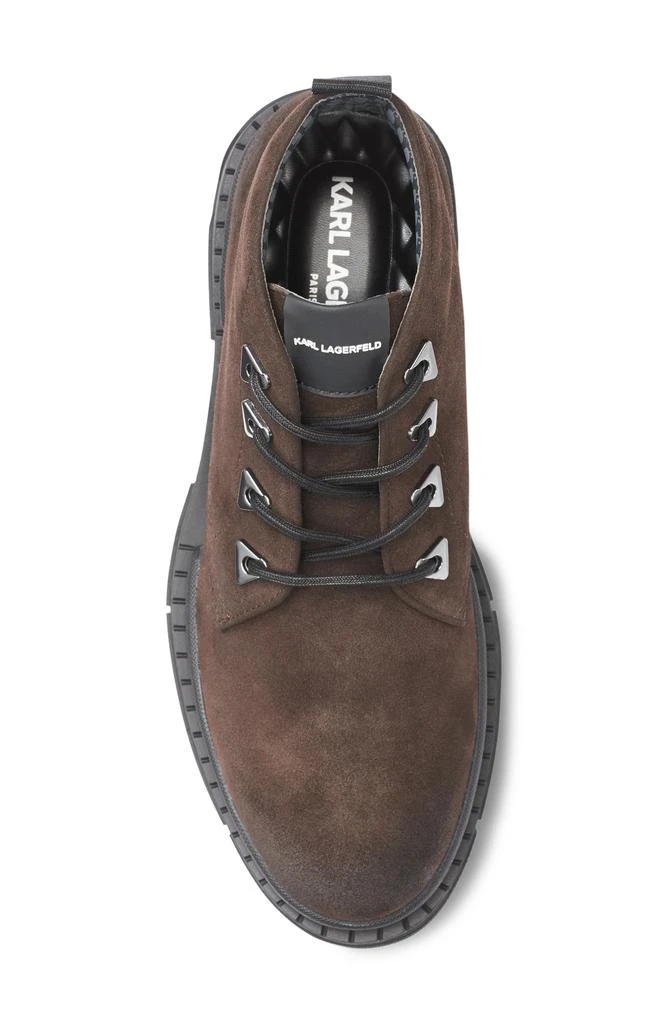 KARL LAGERFELD PARIS Suede Lug Chukka Boot 4